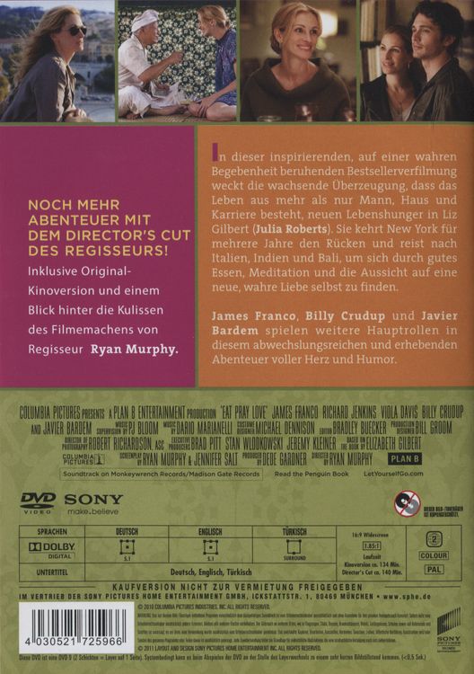 Ryan Murphy Eat Pray Love Hulu Eat, Pray, Love Director's Cut