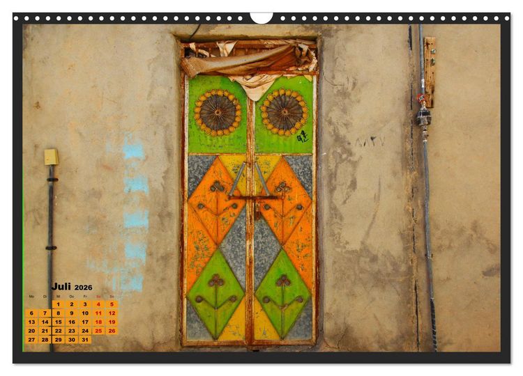 Produktbild: OMAN - Farbenfrohe orientalische T&uuml;ren (Wandkalender 2026 DIN A3 quer), CALVENDO Monatskalender