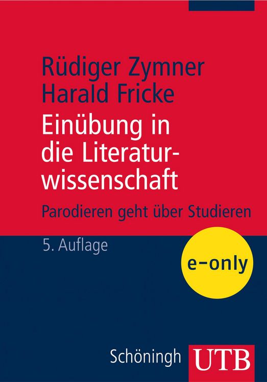 Produktbild: Ein&uuml;bung in die Literaturwissenschaft