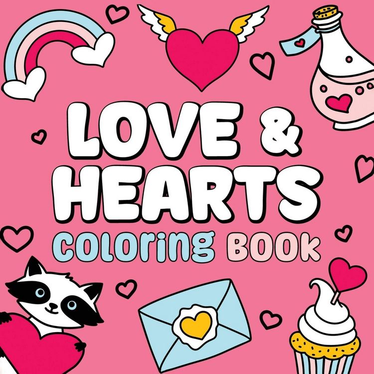 Produktbild: Love & Hearts Coloring Book