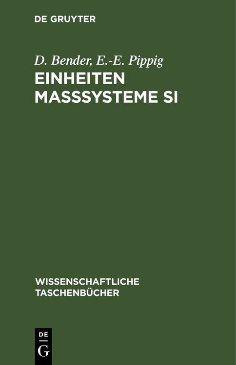 Produktbild: Einheiten Ma&szlig;systeme SI