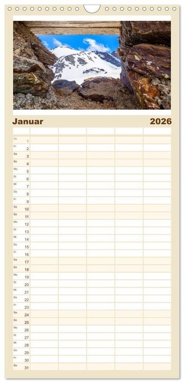 Produktbild: Familienplaner 2026 - Ein Herz f&uuml;r Granada mit 5 Spalten (Wandkalender, 21 x 45 cm) CALVENDO