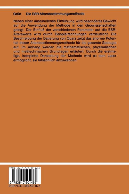 Produktbild: Die ESR-Altersbestimmungsmethode