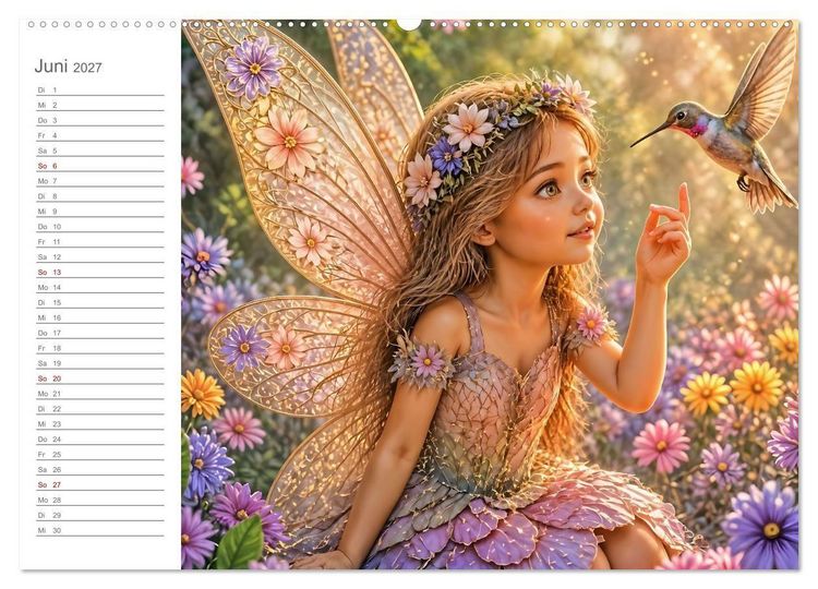 Produktbild: Magische Weggef&auml;hrten - Zw&ouml;lf Feen und ihre tierischen Begleiter (Wandkalender 2027 DIN A2 quer), CALVENDO Monatskalender