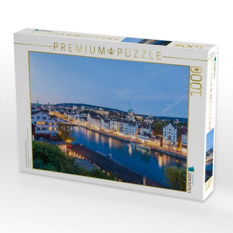 Produktbild: CALVENDO Puzzle Limmat-Quai an der Limmat in Z&uuml;rich | 1000 Teile Lege-Gr&ouml;&szlig;e 64x48cm Foto-Puzzle f&uuml;r gl&uuml;ckliche Stunden