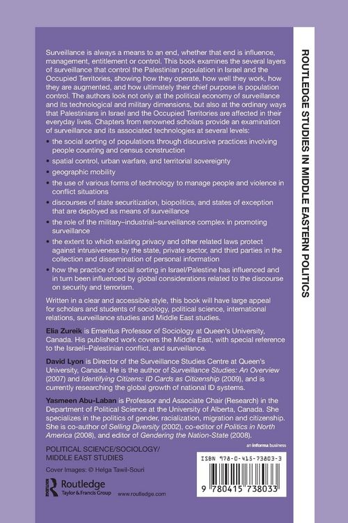 Produktbild: Surveillance and Control in Israel/Palestine