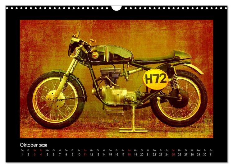 Produktbild: Motorrad Oldtimer (Wandkalender 2026 DIN A3 quer), CALVENDO Monatskalender