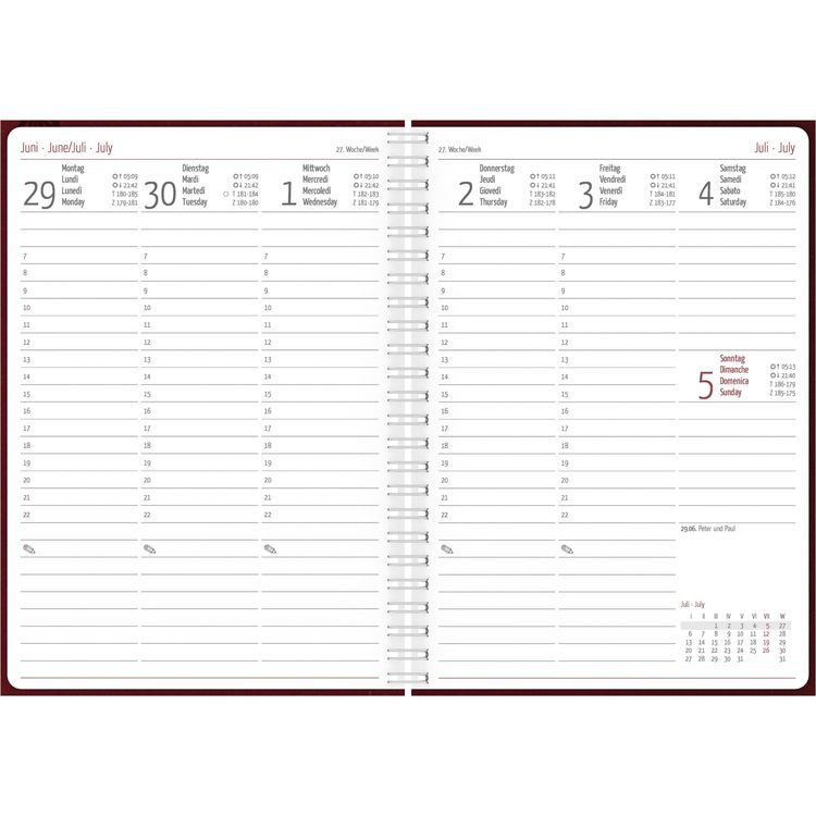 Wochenplaner Nature Line Flower 2026 - Taschen-Kalender A5 - 1 Woche 2 Seiten - Ringbindung - 128 Seiten - Umwelt-Kalender - mit Hardcover - Alpha Edi