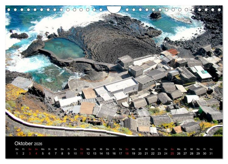 Produktbild: Insel El Hierro - Perle der Kanaren (Wandkalender 2026 DIN A4 quer), CALVENDO Monatskalender