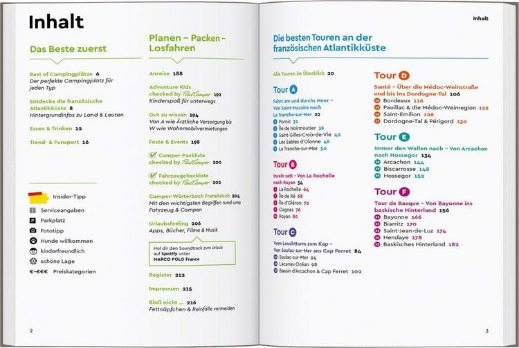 Produktbild: MARCO POLO Camper Guide Franz&ouml;sische Atlantikk&uuml;ste
