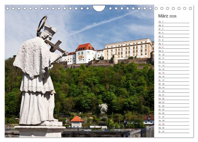 Produktbild: Pittoreskes Passau (Wandkalender 2026 DIN A4 quer), CALVENDO Monatskalender