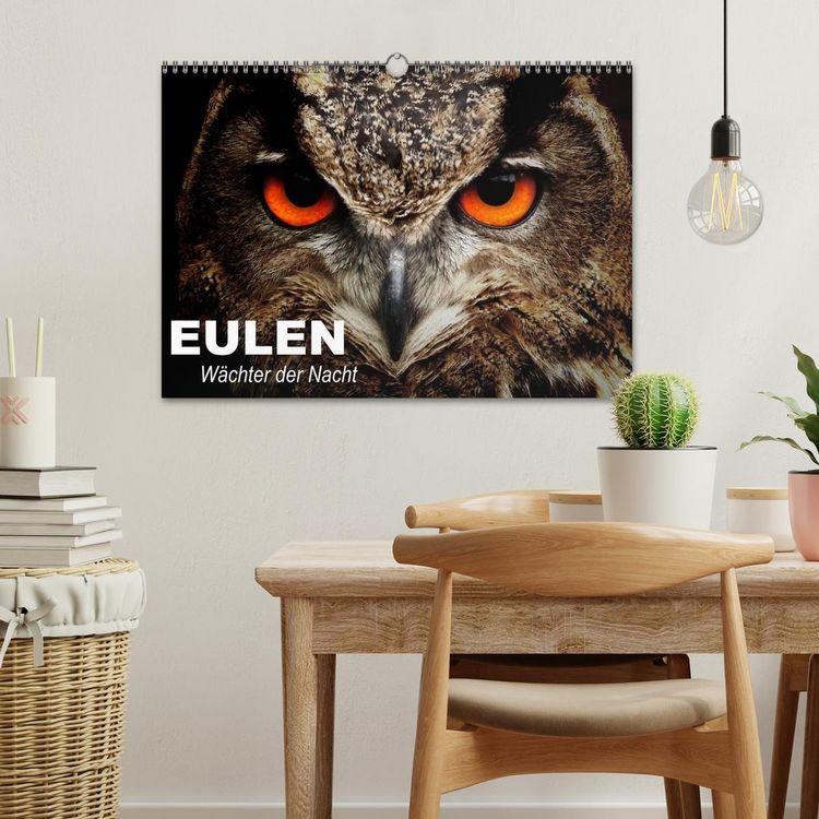 Produktbild: Eulen. W&auml;chter der Nacht (Wandkalender 2026 DIN A3 quer), CALVENDO Monatskalender