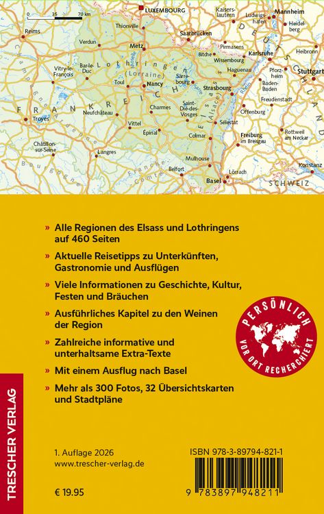 Produktbild: TRESCHER Reisef&uuml;hrer Elsass und Lothringen