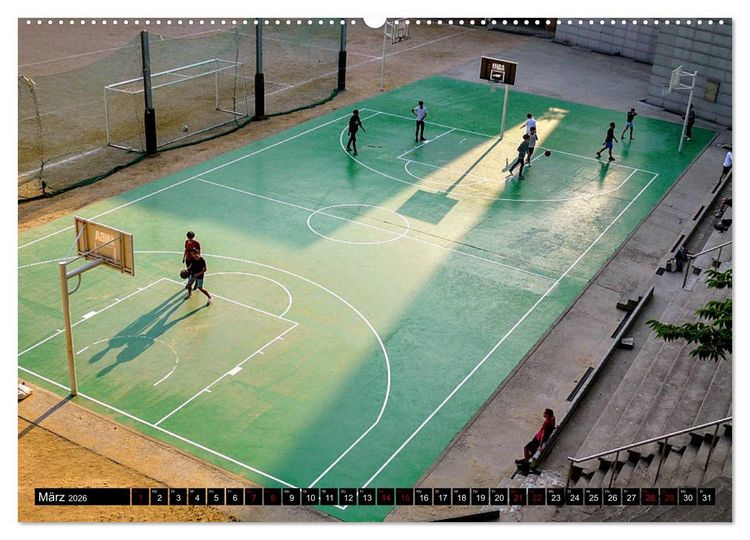 Produktbild: Trendsport Basketball (Wandkalender 2026 DIN A2 quer), CALVENDO Monatskalender