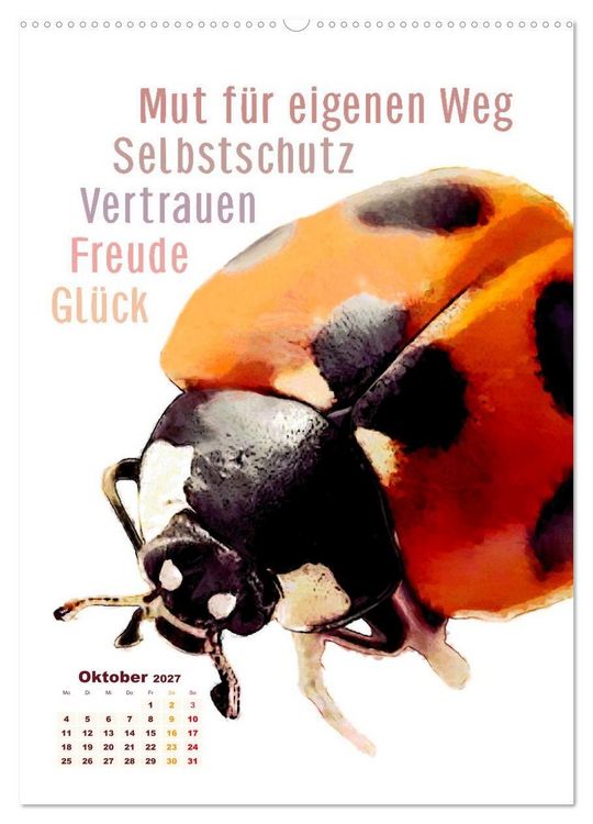 Produktbild: Krafttiere - Inspirierende Begleiter voller Magie und Seele (hochwertiger Premium Wandkalender 2027 DIN A2 hoch), Kunstdruck in Hochglanz