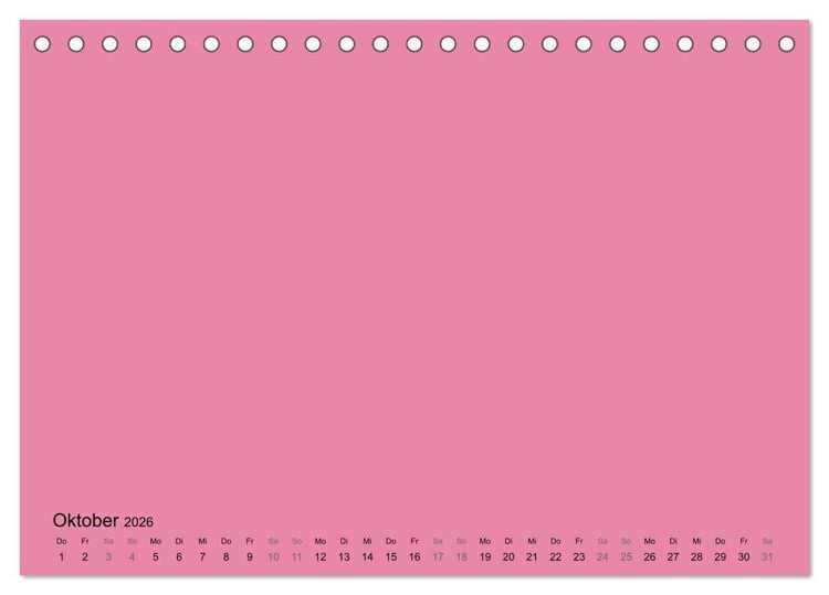 Produktbild: DIY Bastel-Kalender -Warme Pastell Farben- Zum Selbstgestalten (Tischkalender 2026 DIN A5 quer), CALVENDO Monatskalender