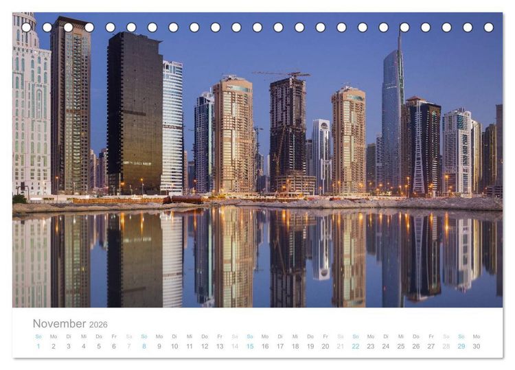 Produktbild: Dubai Architektur 2026 (Tischkalender 2026 DIN A5 quer), CALVENDO Monatskalender