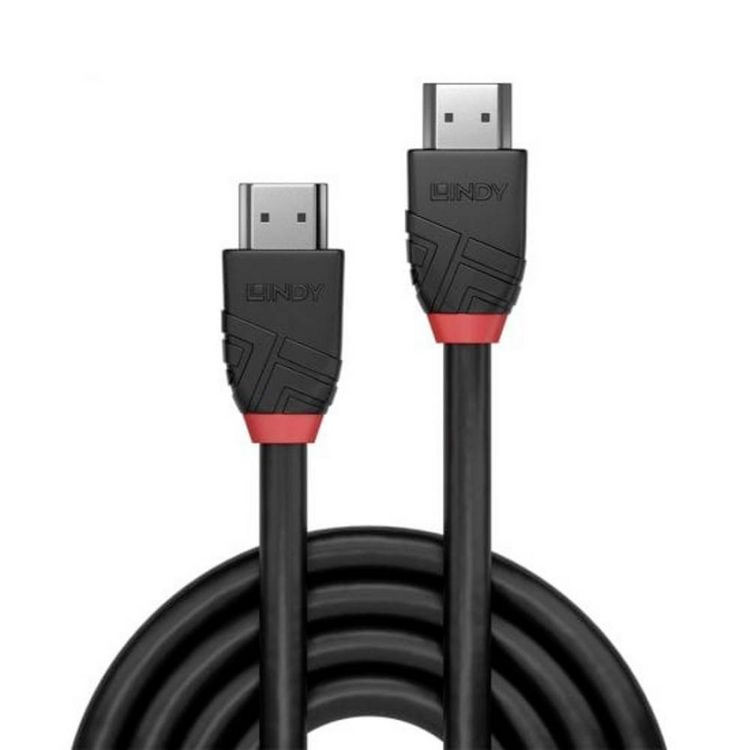Produktbild: LINDY HDMI Anschlusskabel HDMI-A Stecker 1.00 m Schwarz 36771 8K UHD HDMI-Kabel