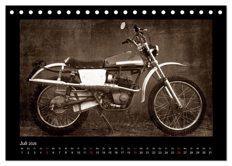 Produktbild: Motorrad Oldtimer (Tischkalender 2026 DIN A5 quer), CALVENDO Monatskalender