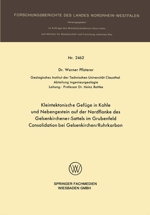 Produktbild: Kleintektonische Gef&uuml;ge in Kohle und Nebengestein auf der Nordflanke des Gelsenkirchener-Sattels im Grubenfeld Consolidation bei Gelsenkirchen/Ruhrkarbon