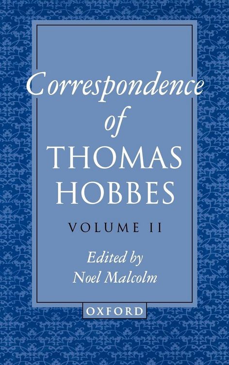 Produktbild: The Correspondence of Thomas Hobbes