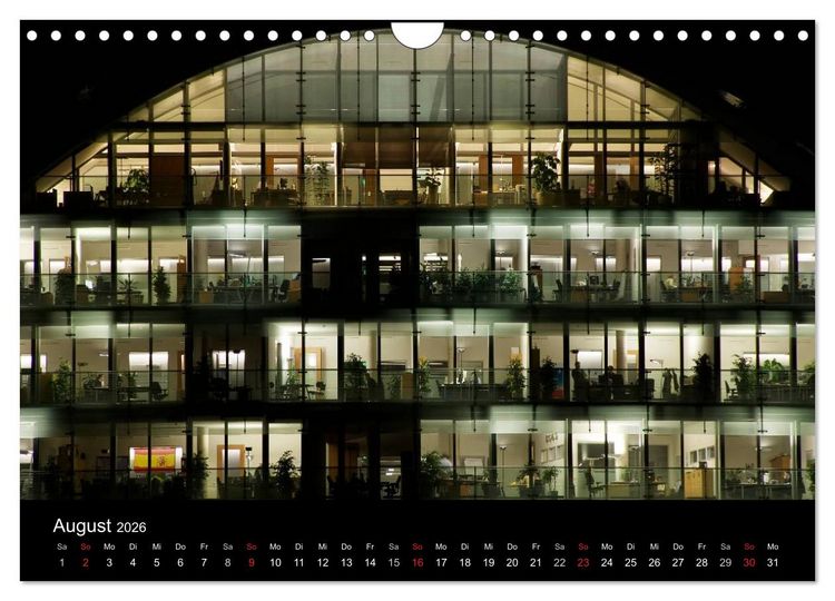 Produktbild: Hamburgs N&auml;chte (Wandkalender 2026 DIN A4 quer), CALVENDO Monatskalender