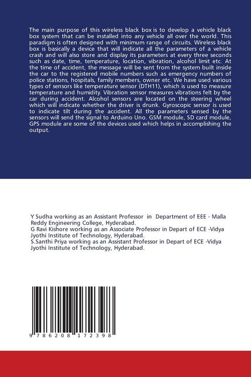 Produktbild: Broadcast Gadget for cars using Sensors & GPS Module