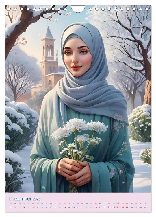 Produktbild: Stolze Muslima (Wandkalender 2026 DIN A4 hoch), CALVENDO Monatskalender