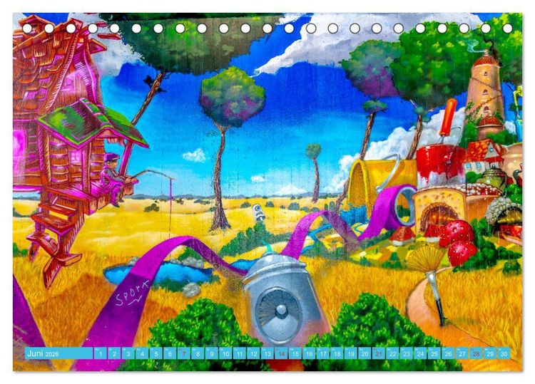 Produktbild: Street art K&ouml;ln Michael Jaster (Tischkalender 2026 DIN A5 quer), CALVENDO Monatskalender