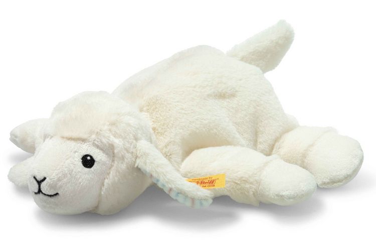 Produktbild: Steiff 242601 - Floppy Linda Lamm, liegend, wei&szlig;, Pl&uuml;sch, 20 cm