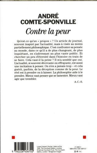Produktbild: Contre la peur : et cent autres propos