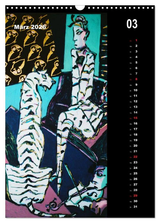 Produktbild: Wolf-Dieter Pfennig Kalender (Wandkalender 2026 DIN A3 hoch), CALVENDO Monatskalender