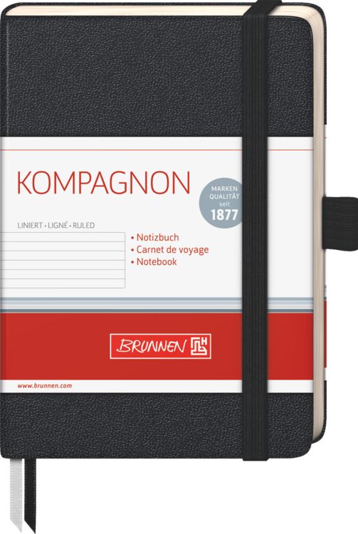 Produktbild: Brunnen Notizbuch A6 lin Kompagnon