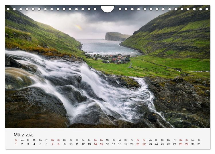 Produktbild: Naturschauspiel Wasserfall: Europas flie&szlig;ende Kunstwerke (Wandkalender 2026 DIN A4 quer), CALVENDO Monatskalender