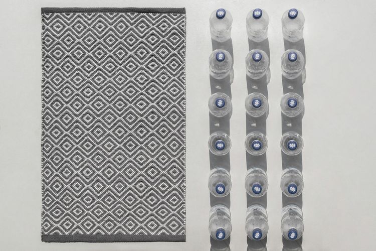 Produktbild: Badematte Mod. Abai, 50 x 80 cm, hergestellt aus recycelten PET-Flaschen