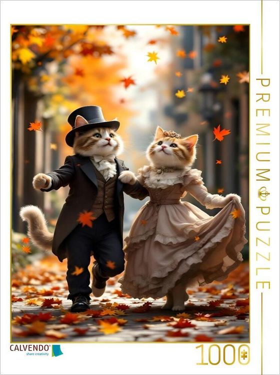 Produktbild: CALVENDO Puzzle Ein Reigen aus Laub und Leichtigkeit | 1000 Teile Lege-Gr&ouml;&szlig;e 64x48cm Foto-Puzzle f&uuml;r gl&uuml;ckliche Stunden