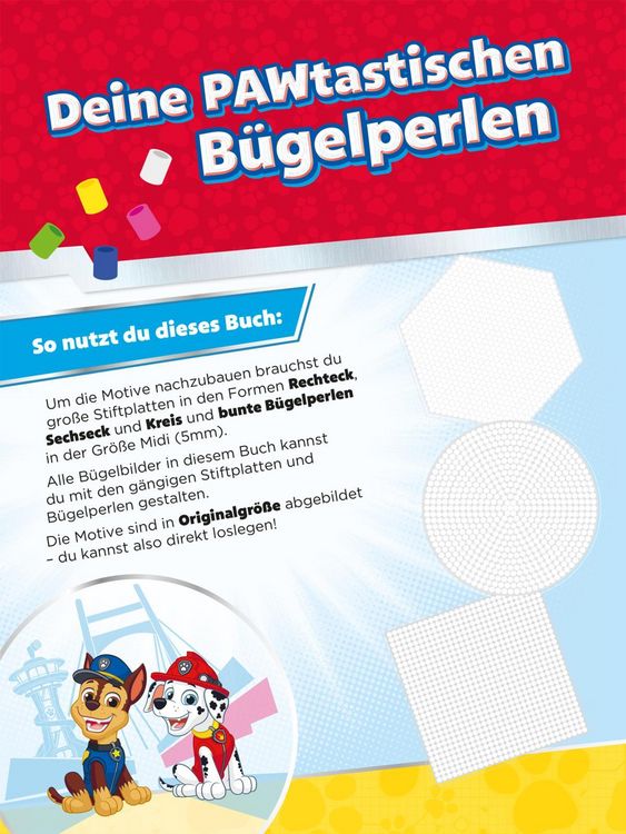 Produktbild: PAW Patrol Mitmachbuch: PAWtastische Bilder mit B&uuml;gelperlen