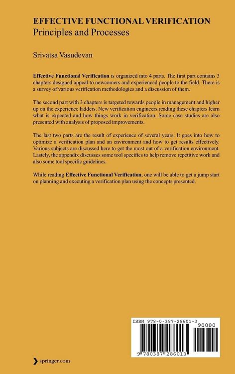 Produktbild: Effective Functional Verification