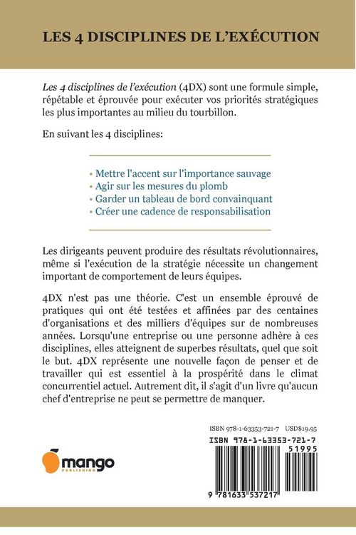Produktbild: Les 4 Disciplines de L'ex&eacute;cution