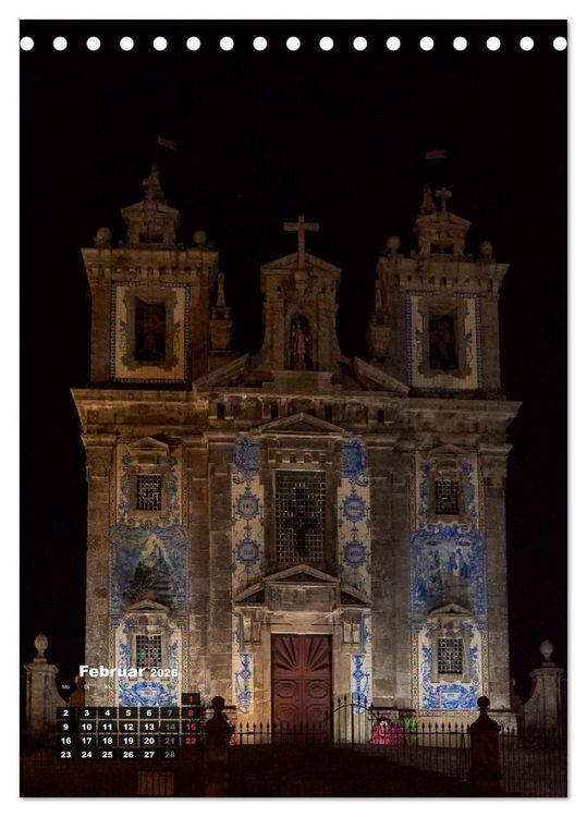 Produktbild: Porto Tag und Nacht (Tischkalender 2026 DIN A5 hoch), CALVENDO Monatskalender
