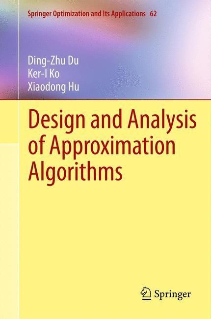 Produktbild: Design and Analysis of Approximation Algorithms