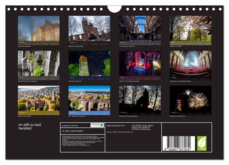 Produktbild: im stift zu bad hersfeld (Wandkalender 2026 DIN A4 quer), CALVENDO Monatskalender