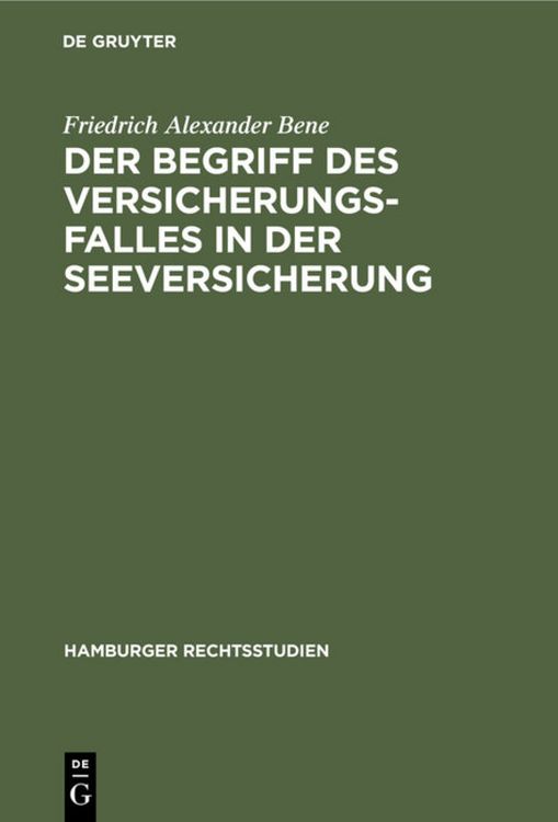 Produktbild: Der Begriff des Versicherungsfalles in der Seeversicherung