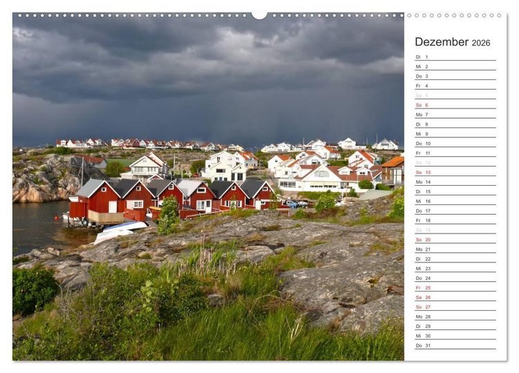 Produktbild: Unterwegs in Schweden (hochwertiger Premium Wandkalender 2026 DIN A2 quer), Kunstdruck in Hochglanz