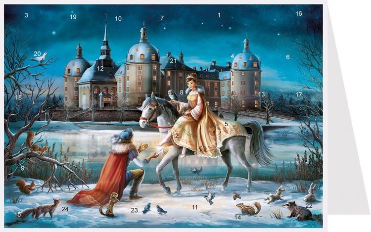 Produktbild: Postkarten-Adventskalender "Moritzburg"