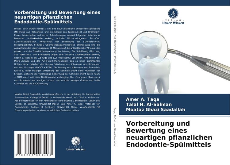 Produktbild: Vorbereitung und Bewertung eines neuartigen pflanzlichen Endodontie-Sp&uuml;lmittels
