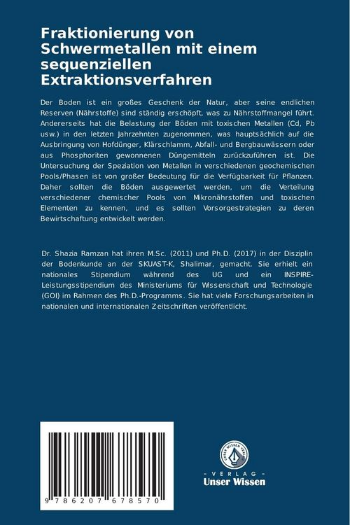 Produktbild: Fraktionierung von Schwermetallen mit einem sequenziellen Extraktionsverfahren