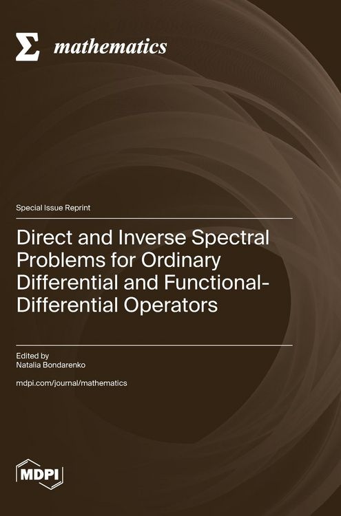 Produktbild: Direct and Inverse Spectral Problems for Ordinary Differential and Functional-Differential Operators
