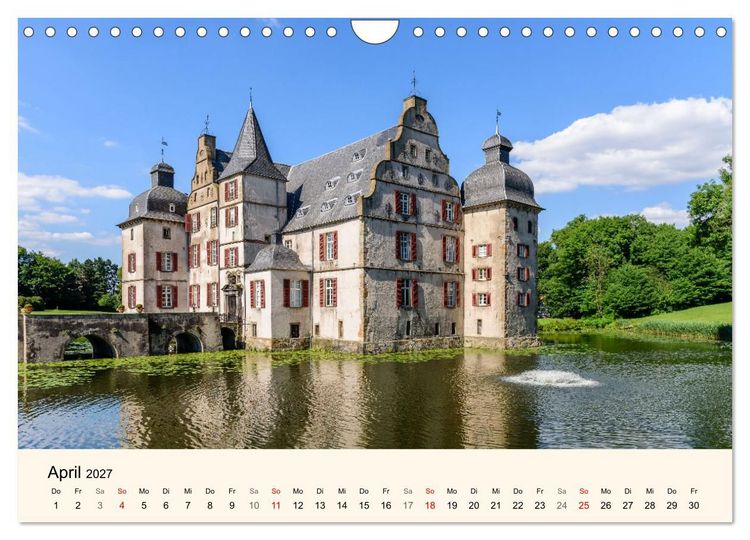 Produktbild: Schl&ouml;sser und Burgen in NRW (Wandkalender 2027 DIN A4 quer), CALVENDO Monatskalender