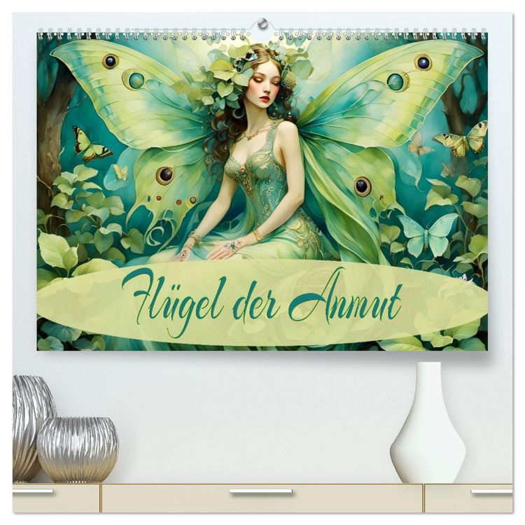 Produktbild: Fl&uuml;gel der Anmut (hochwertiger Premium Wandkalender 2026 DIN A2 quer), Kunstdruck in Hochglanz